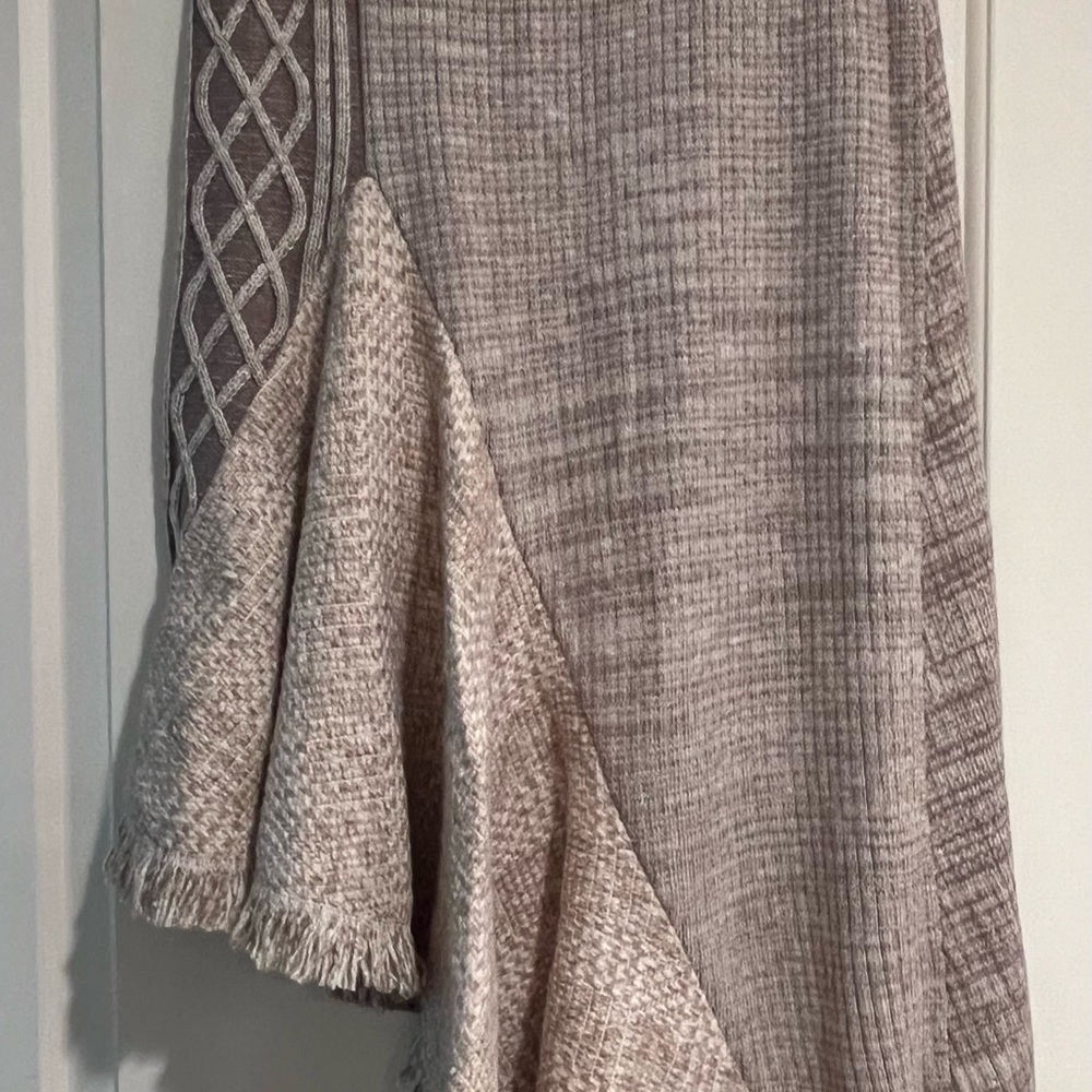 Anthropologie Elene ‘Sleeping on Snow’ Asymmetrical Sweater Skirt